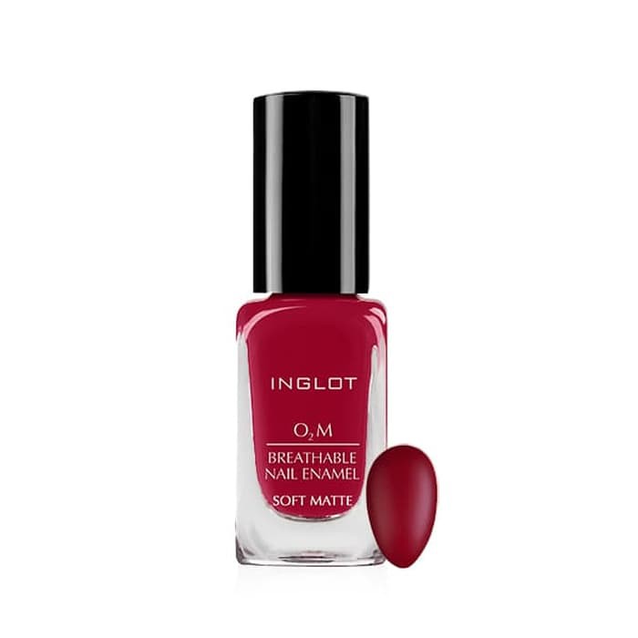 TERLARIS  536 Kutek Inglot Soft Matte Kutek Halal Kutek Merah Marun CANTIK