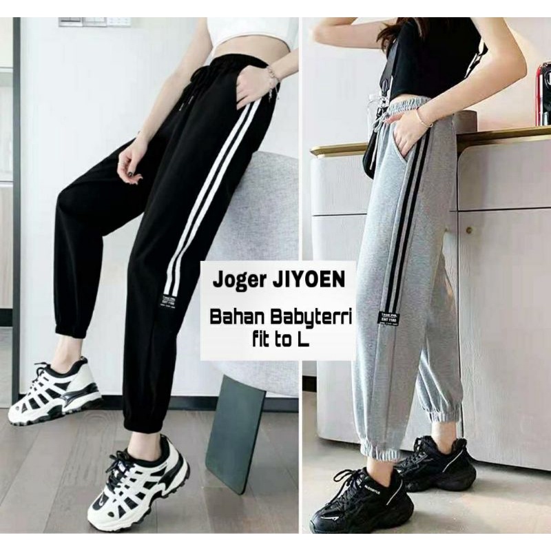 SC - JOGGER JIYOEN / Celana Jogger / Jogger Terbaru / Jogger Korea / Jogger Kekinian / Jogger Wanita