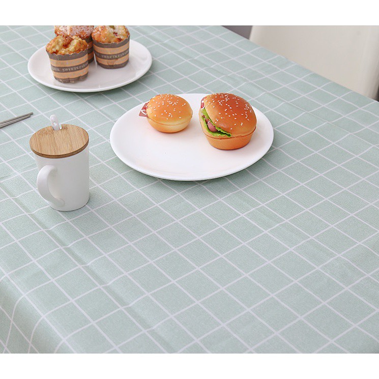 [NEW] Taplak Meja Makan Murah Motif Kotak - Kotak Anti Minyak dan Air Import