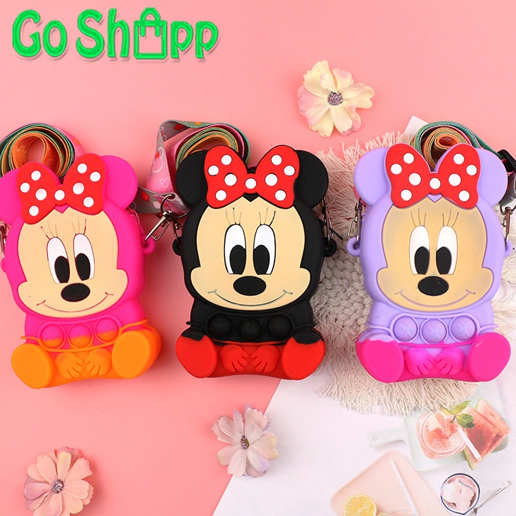 Tas Pop it Anak Karakter Mickey Import - Tas Anak Pop It Terbaru - Tas Selempang Anak Karakter Lucu - Tas Anak Lucu - Tas Anak Import [JL19]