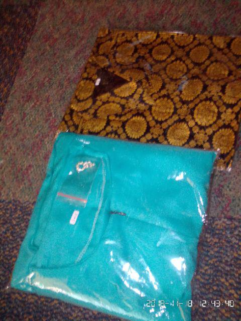 Set Gamis Syari Aura Gown Tile Gamis Brukat Terbaru Batik Setelan Wanita Kebaya Brukat Modern