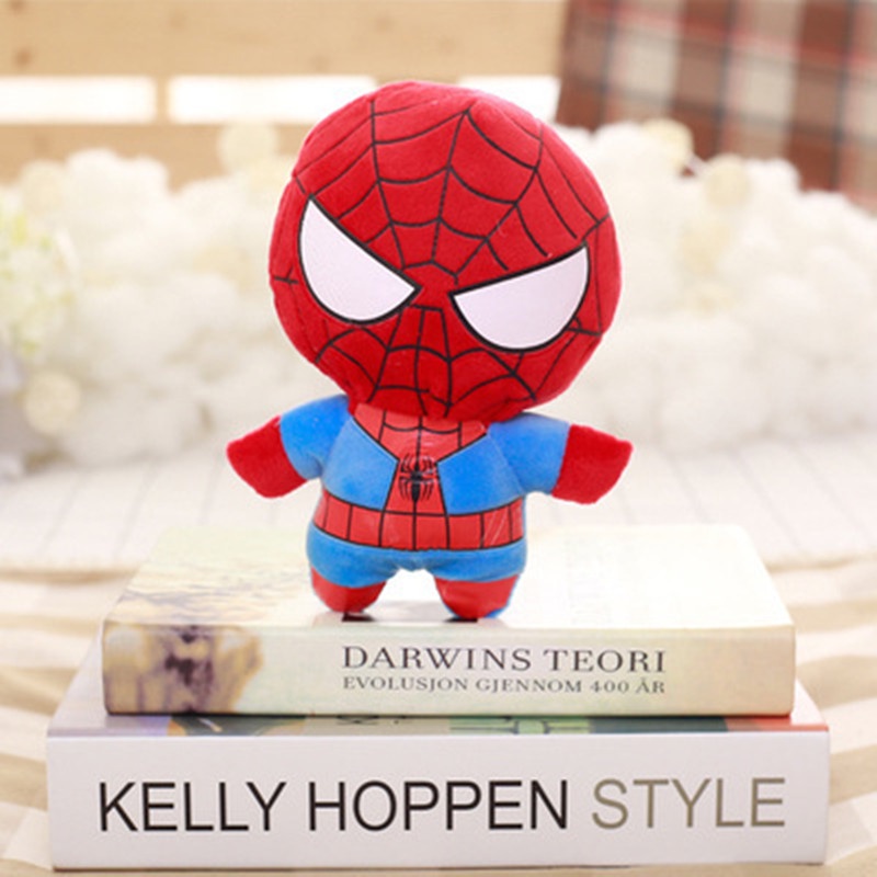 Mainan Boneka Plush Marvel Avengers Captain America Iron Man Spiderman Untuk Hadiah Natal Anak Laki-Laki