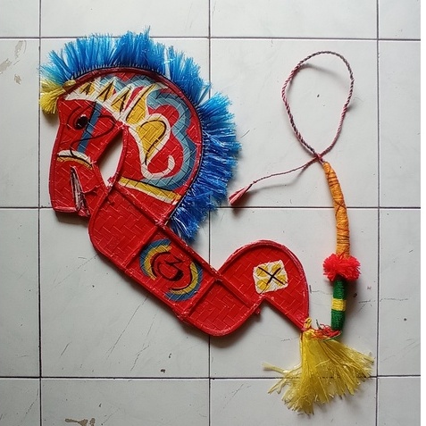 Paket mainan anak jaranan Tanggung (kudalumping) + pecut Jupe