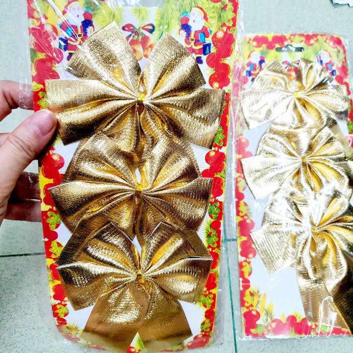 

Pita Natal Emas Isi 3 Dekorasi Pohon Natal Hiasan Parcel Kado Natal