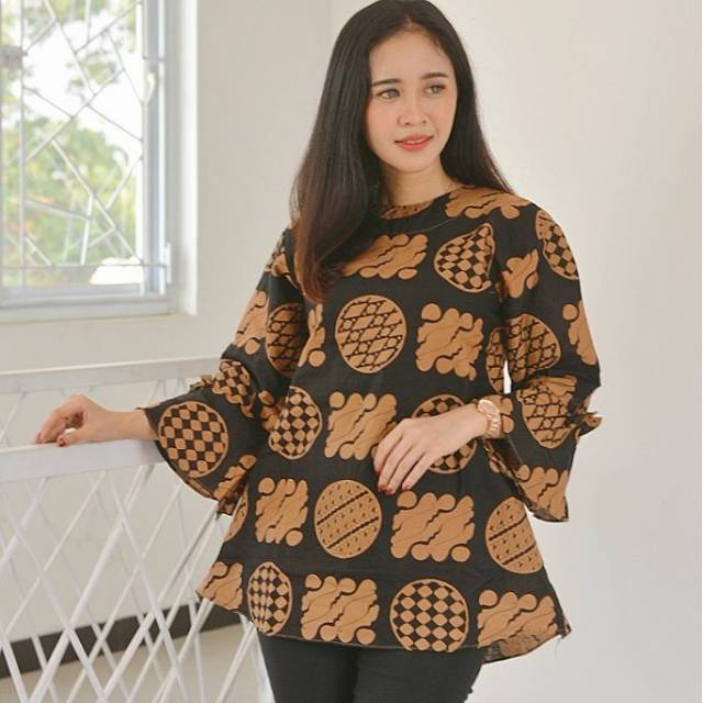 ATASANBATIK WANITA BAJUBATIK WANITA BLOUSEBATIK WANITA MODERN part 1