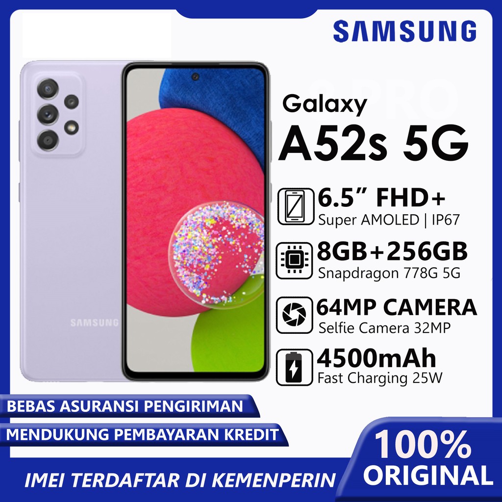 Samsung Galaxy A52s 5G  8/128 - 8/256GB- garansi resmi sein-2