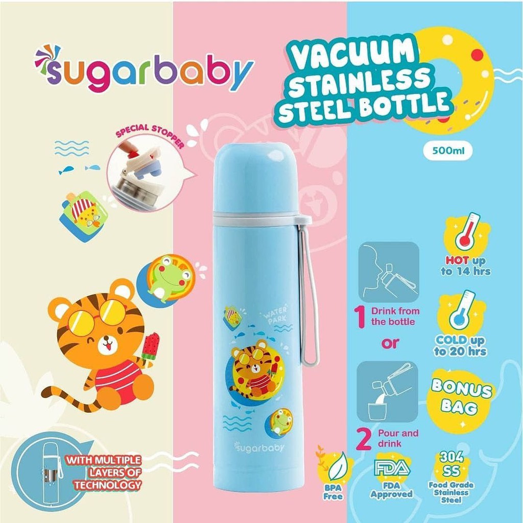 SugarBaby Vacuum Stainless Steel Bottle (500 ml)