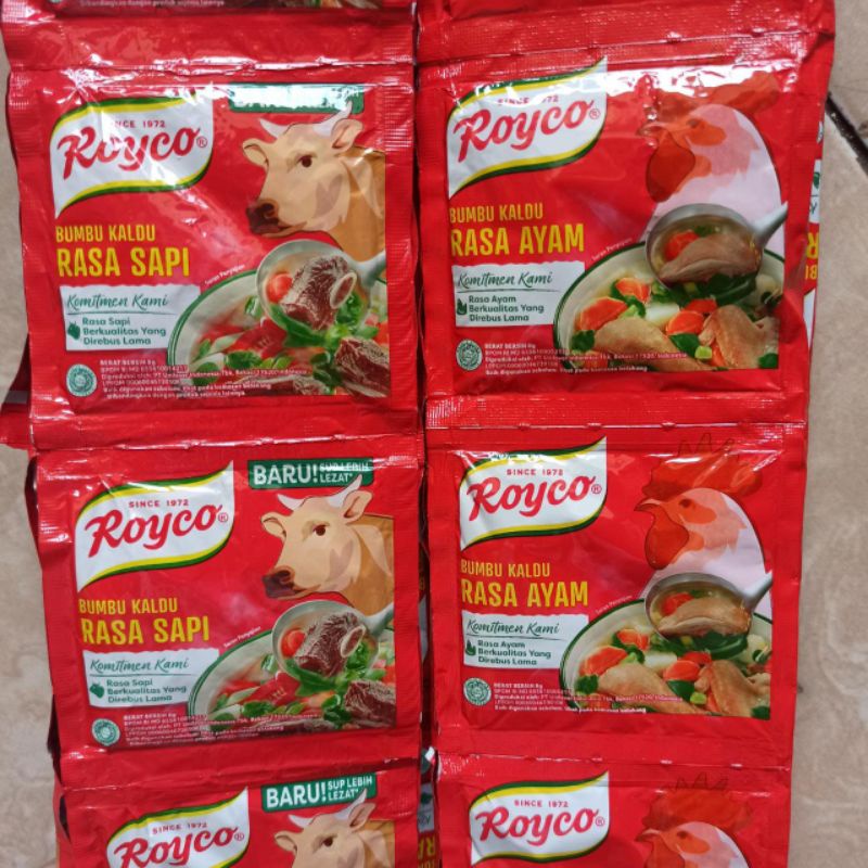 

Bumbu Kaldu Royco Rasa Ayam Sapi 8 Gram
