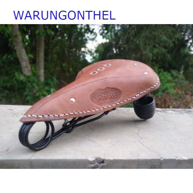 SADEL KULIT SEPEDA ONTHEL - SADEL SEPEDA ONTHEL - SADEL ONTEL - SADEL GELUNG SEPEDA ONTHEL