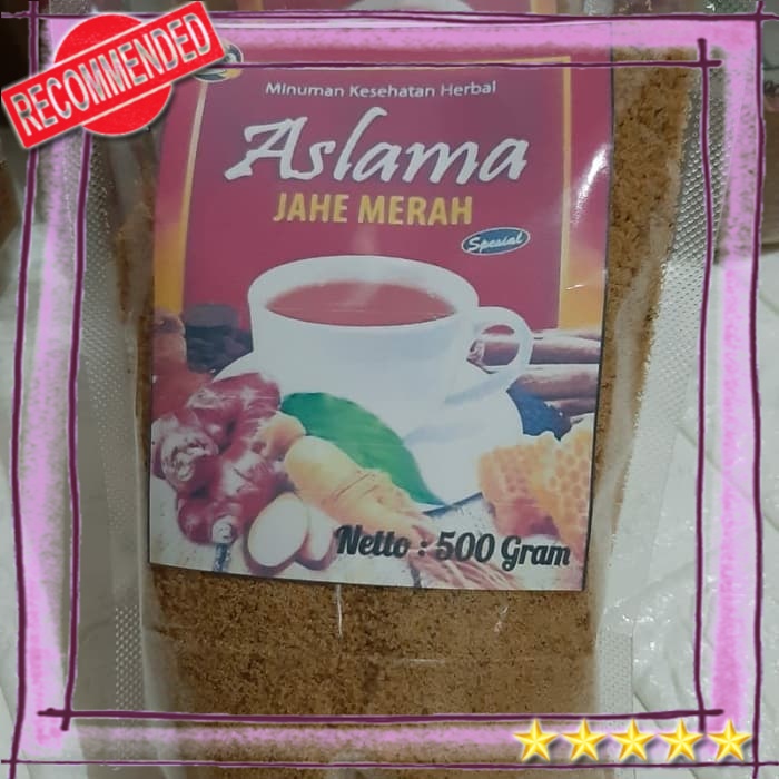 

Jahe Merah Aslama 500 gr Kemasan Instan Seduh Minuman jahe merah bubuk instant