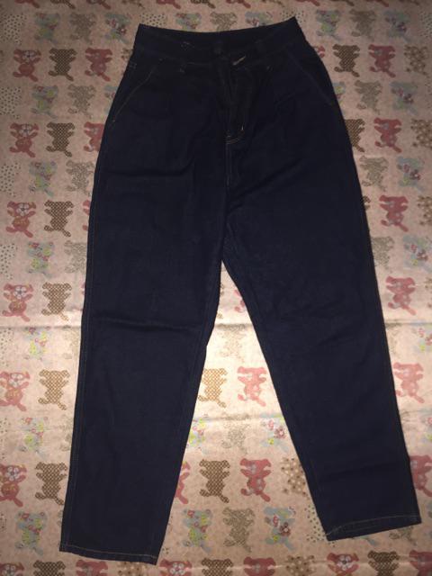 GU UNIQLO  UNQ Pleated Denim Jeans Boyfriend  Shopee Indonesia