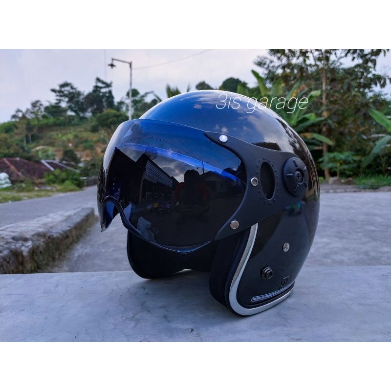 HELM BOGO PILOT ITALY LIST CHROME WANITA DEWASA SNI