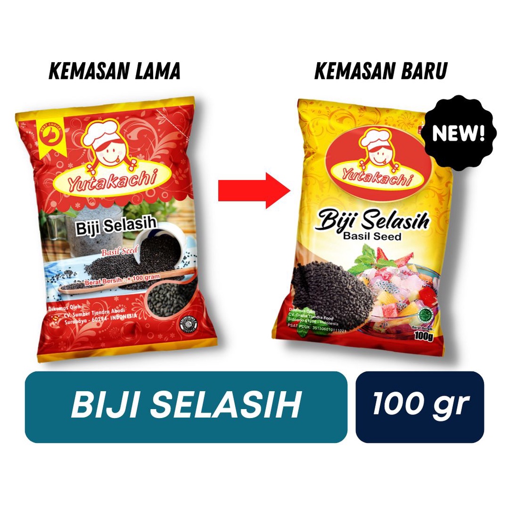 Biji Selasih Super (Import) 100 Gram / Basil Seed / Bahan Es