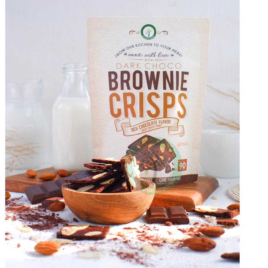 

4.4 PROMO BRAND DARK CHOCO BROWNIE CRISPS 90GR new