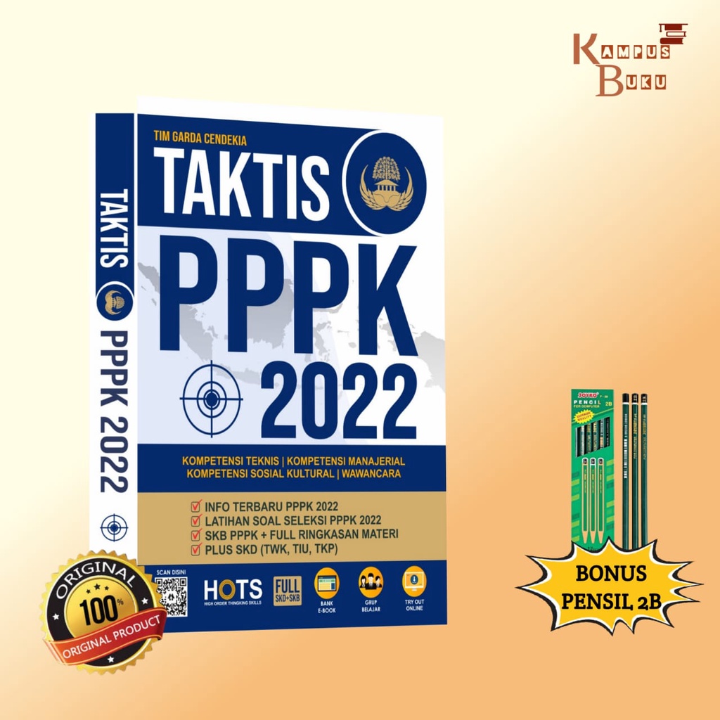 Buku PPPK : Taktis PPPK 2022 HOTS Full SKD SKB