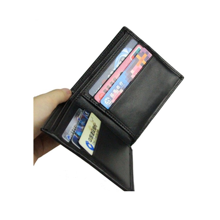 Carbon Fiber Wallet RFID Blocking Leather Bifold Slim Wallet