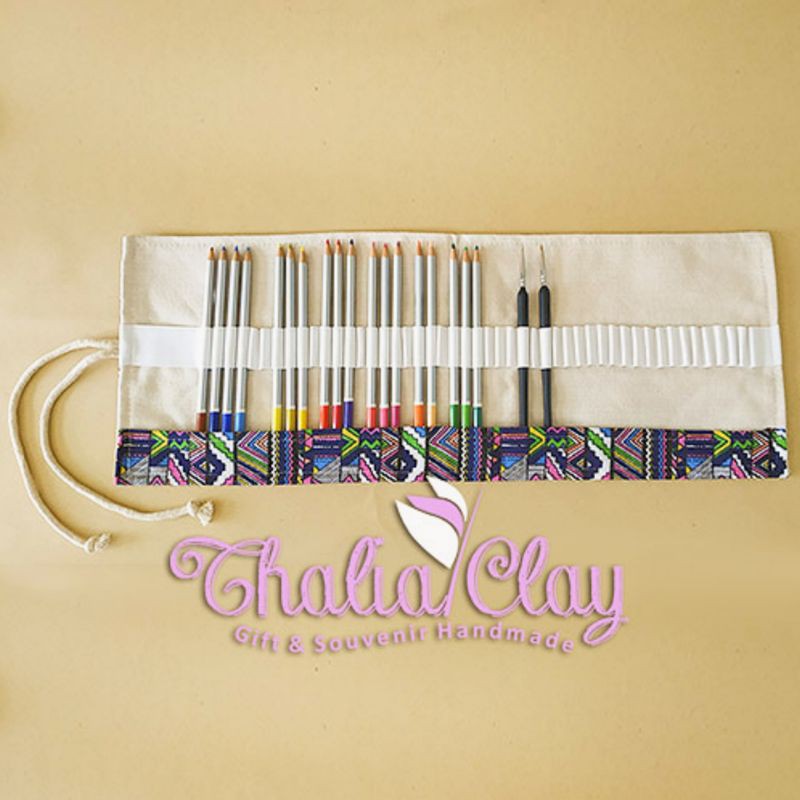 

TEMPAT PENSIL ROLL TEMPAT KUAS LUKIS ROLL CANVAS GULUNG PAINTING CASE SKETCHING CASE 48 LUBANG