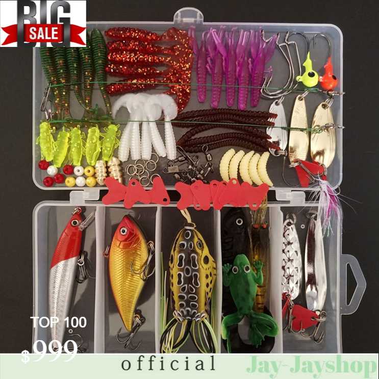 LIXADA Umpan Pancing Ikan Set Fishing Bait Kit 91PCS - DWS250-B