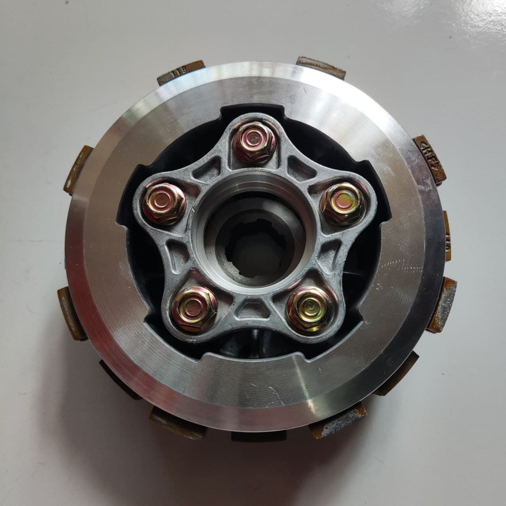 House Rumah Kampas Kopling Clutch Assy Lubang 5 Isi 7 Viar Kaisar Motor Roda 3