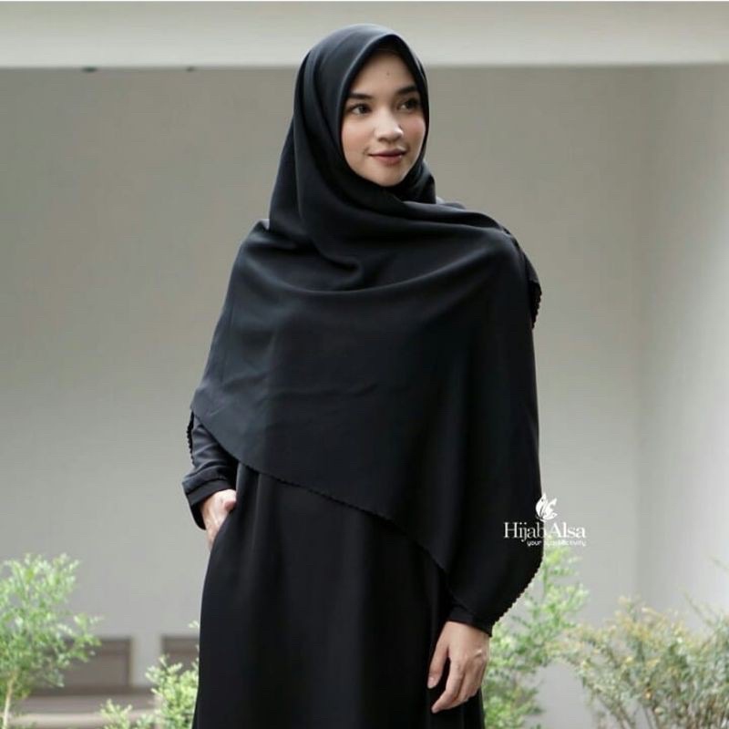 Hijab Syari Segi Empat Katun Laser Cut / Segi Empat Laser Cut Katun Premium / Hijab Segi Empat Lc Ka