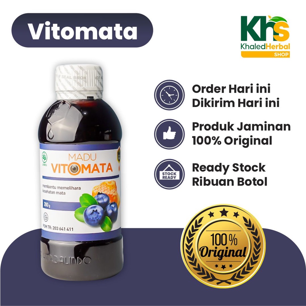 

Herbal Kesehatan Mata Madu Vitomata Original Buram Minus Rabun Minus