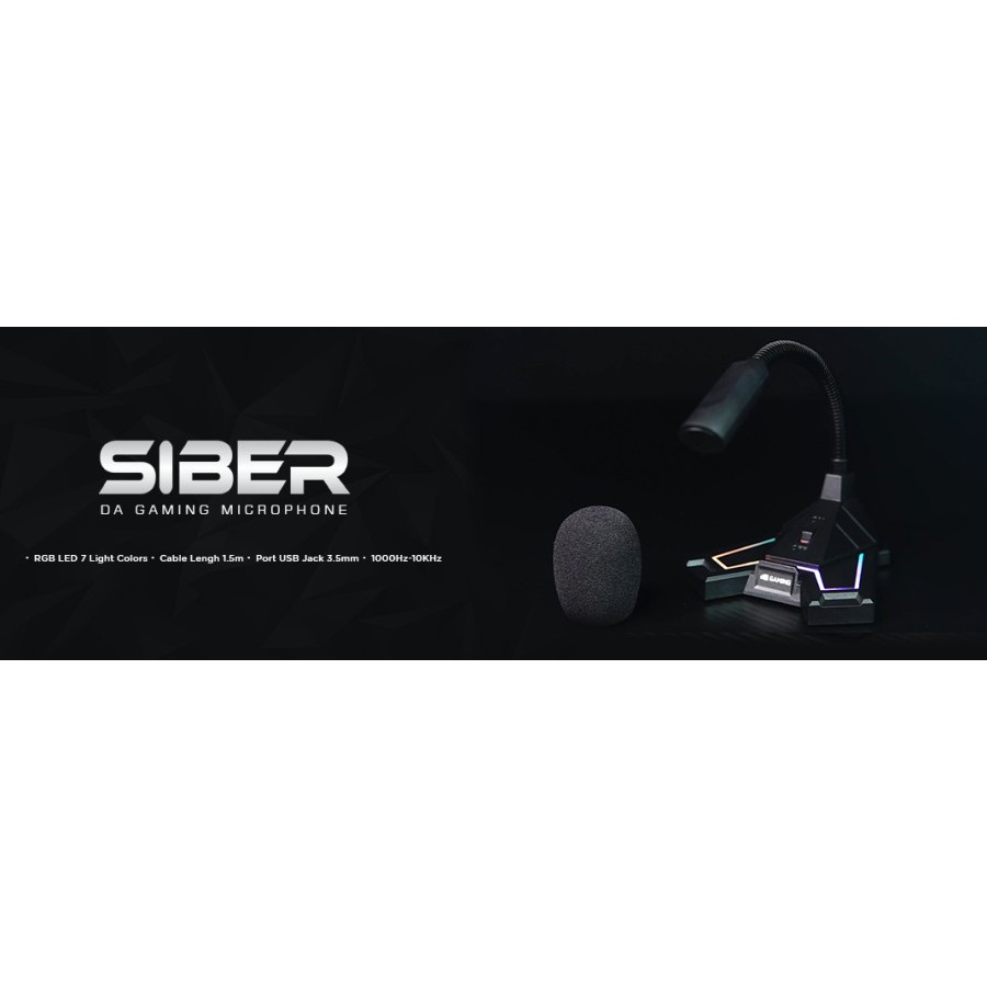 Microphone Digital Alliance Siber - DA Gaming Microphone Siber - Microphone Gaming Digital Alliance