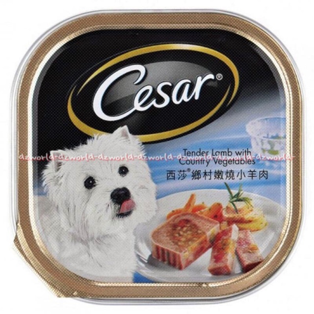 Cesar Dog Food Tender Lamb Makanan Anjing Dog Food Biru 100gr