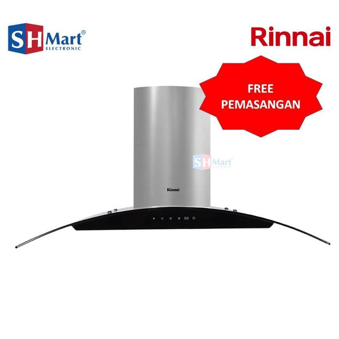 RINNAI COOKER HOOD CORONG RH-109GC TOUCH SCREEN RH109GC (MEDAN)