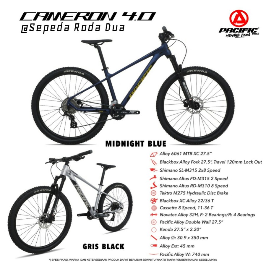 Sepeda Gunung / MTB 27,5" Pacific Cameron 4.0