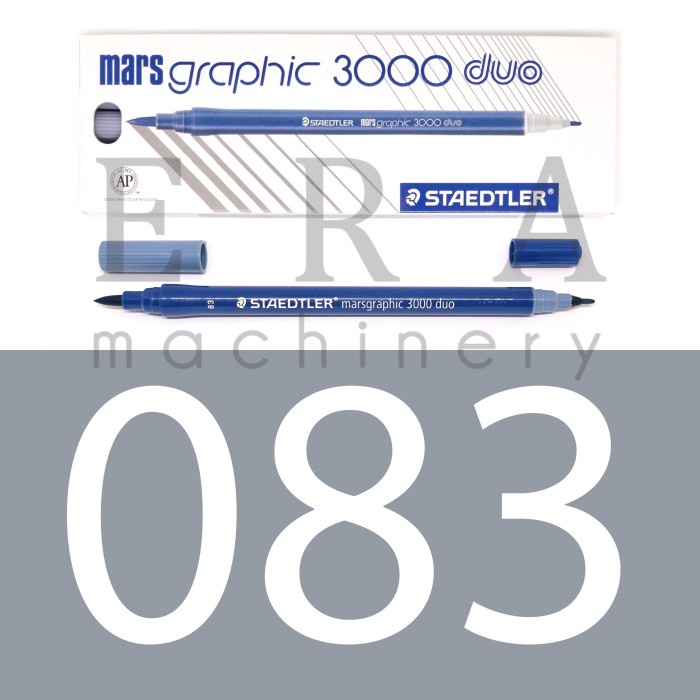 

WARNAPENSIL- PENSIL DENIM STAEDTLER MARSGRAPHIC 3000 DUO MARKER ECERAN 81 83 - 83 DOVE GREY -PENSIL