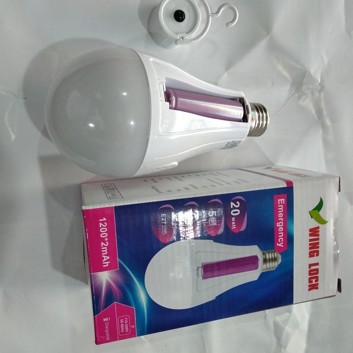 LAMPU EMERGENCY 20w WING LOCK LAMPU DARURAT LAMPU MAGIC NYALA OTOMATIS