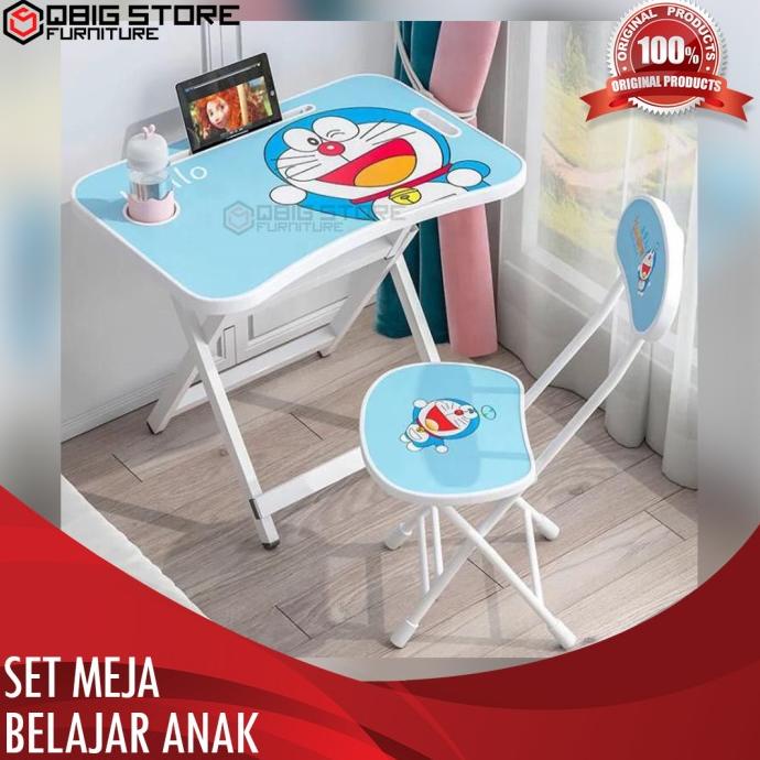 Promo Mee Do Set Meja Kursi Belajar anak Lipat Karakter silahkan order