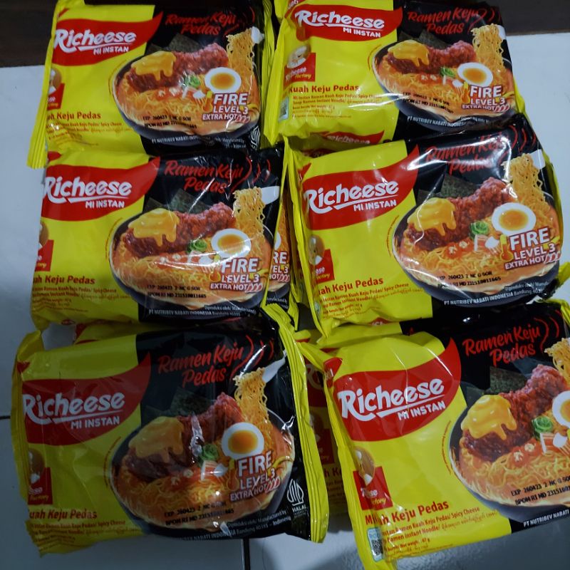

Mie richeese ramen lev O / Lev 3 Termurah!!