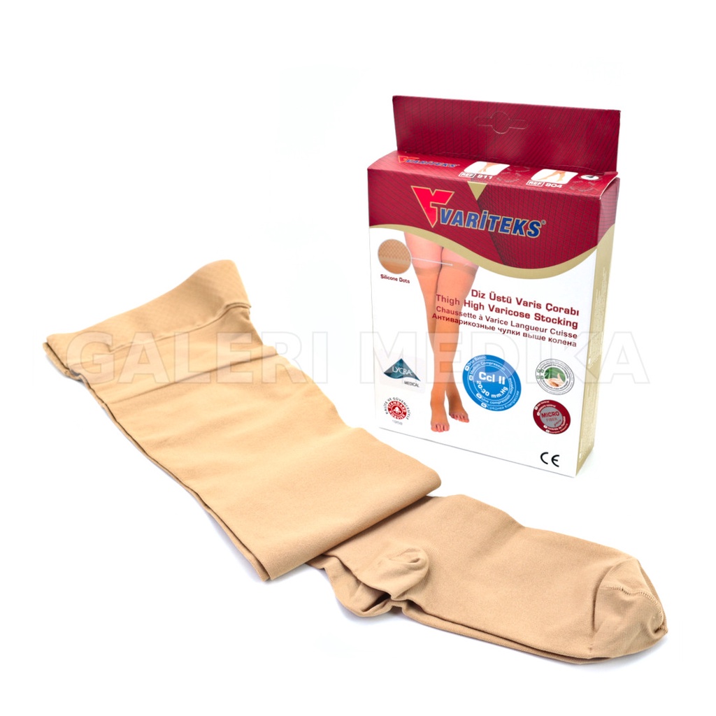 Stoking Varises / Stocking Varises Tigh High Variteks 904 - Kompresi Menengah 20-30mmHg Kelas 2 / Medium Compression CCL 2