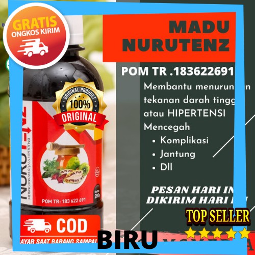 

Obat Hipertensi Madu Nurutenz Herbal Hipetensi Darah Tinggi Menormalkan Tekanan Darah PROMO