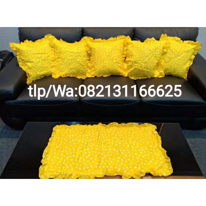 Sarung Bantal Sofa - Sarung Bantal Sofa / Kursi Set Motif Polkadot