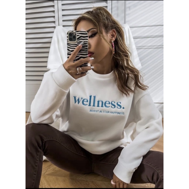 GFS WELLNESS EMBROIDERY FLEECE SWEATER