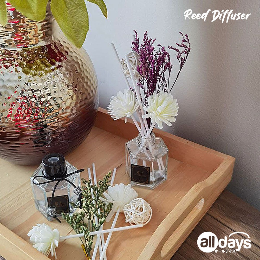 Alldays Reed Diffuser Aromatherapy Pengharum / Pewangi Ruangan Floral Hexagonal 10 Varian