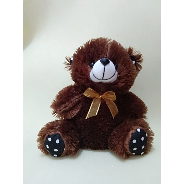 BONEKA BERUANG/ bear duduk / beruang pita 20cm