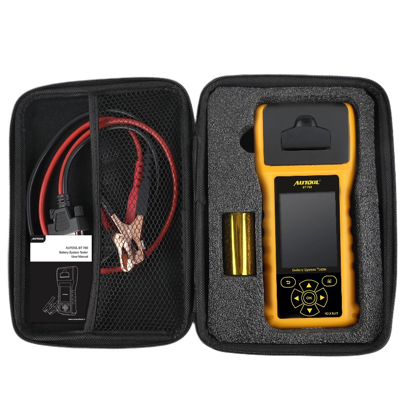 AUTOOL BT760 12V 24V Car Battery Tester Tool With Printer Diagnostic