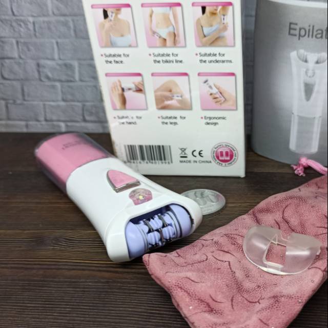 Hair Remover Epilator alat Pencabut Bulu Shave pinset pembersih bulu kaki ketiak Kemei KM 1999