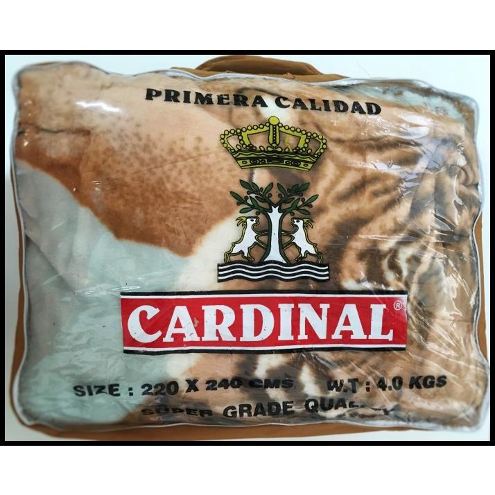 Selimut Bulu Halus Tebal Macan (Cardinal) 220 X 240 Cm