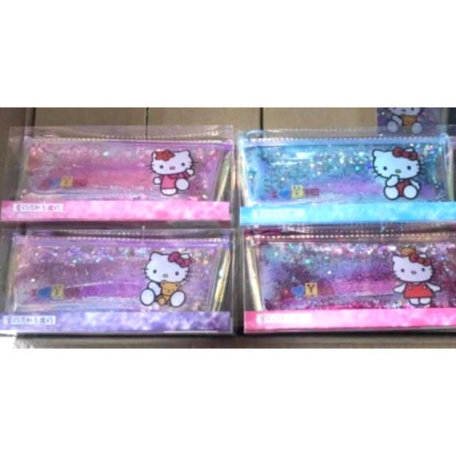 

DOMPET PENSIL AIR GLITTER HELLO KITTY / TEMPAT PENSIL AIR MANIK HELLO KITTY