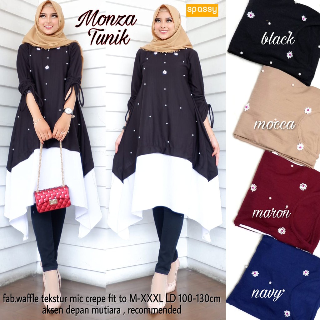 Monza Tunik By Spassy | Suplier Hijab Solo |Grosir