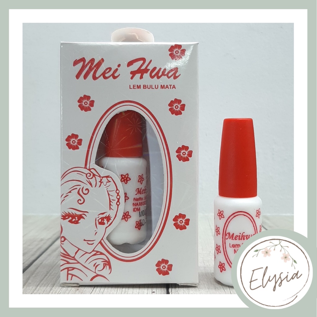 MEIHWA (✔️BPOM) Lem Bulu Mata  PUTIH 5gr ( eyelash glue putti ) MEI HWA HUA