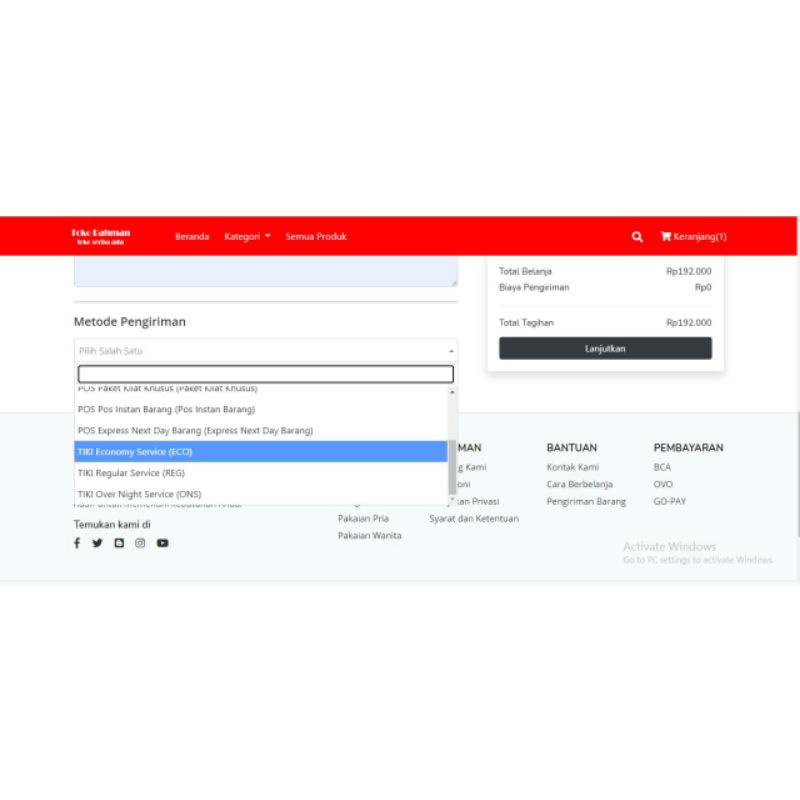 source code template website toko online