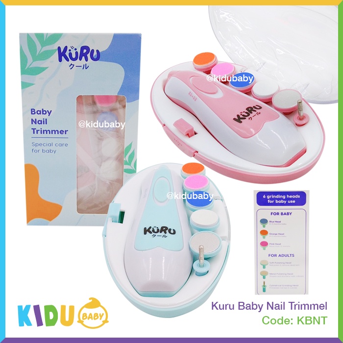 Kuru Baby Nail Trimmer Alat Kikir Gunting Kuku Elektrik Bayi dan Anak kidu Baby