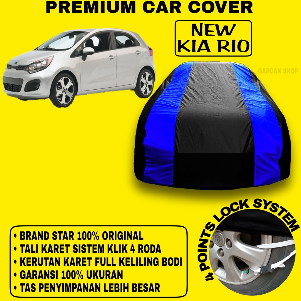 Body Cover NEW KIA RIO Sarung Strip MERAH Penutup Bodi Mobil New Kia Rio PREMIUM