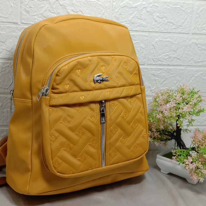 Ransel Fashion Wanita NiLon bordir-G.kuning