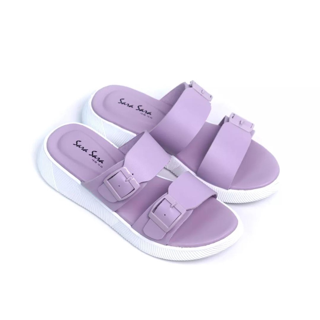 Sandal wanita casual sandal slop kekinian model ban dua sendal cewe casual dan formal